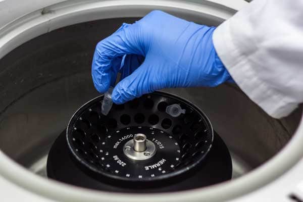 Safe operation of a laboratory centrifuge