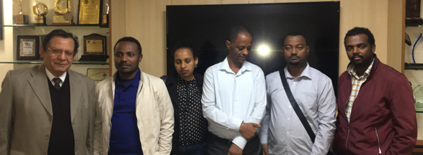 (L-R)- Dr Deepak Bhanot,Mr Abenet Wondimu Woldeyohannis,Ms Kalkidan GetachewTebekea,Mr Seyum Demissie Wakjira,Mr Mengistu Legesse,Beyene,Me Getachew Genete Gebeyehu